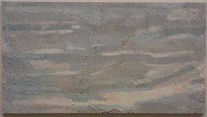 2023_A038 The Colour Grey_ Acryl + matery on panel 160 cm x 85 cm